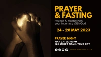 Prayer and Fasting Church Flyer Blog Header template