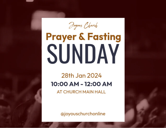 Fasting Design prayer and fasting Template | PosterMyWall