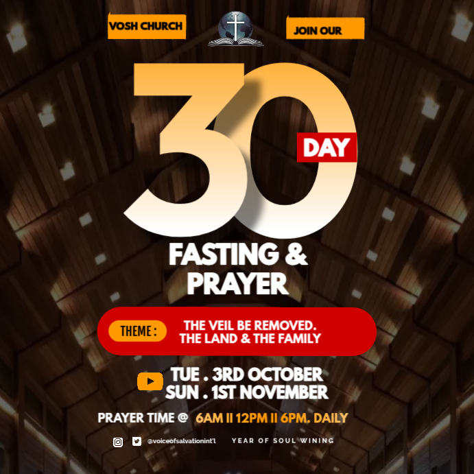 Fasting Design Prayer and fasting Template | PosterMyWall