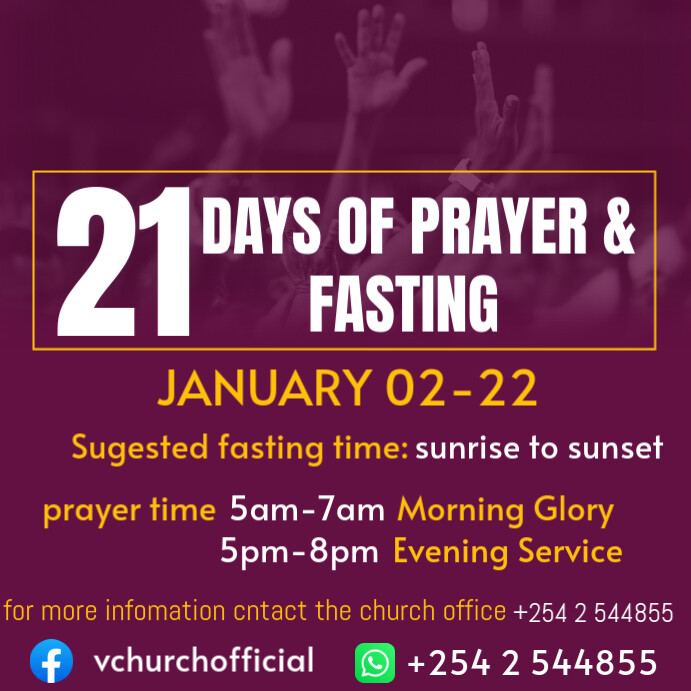 Fasting Design prayer and fasting Design Template | PosterMyWall