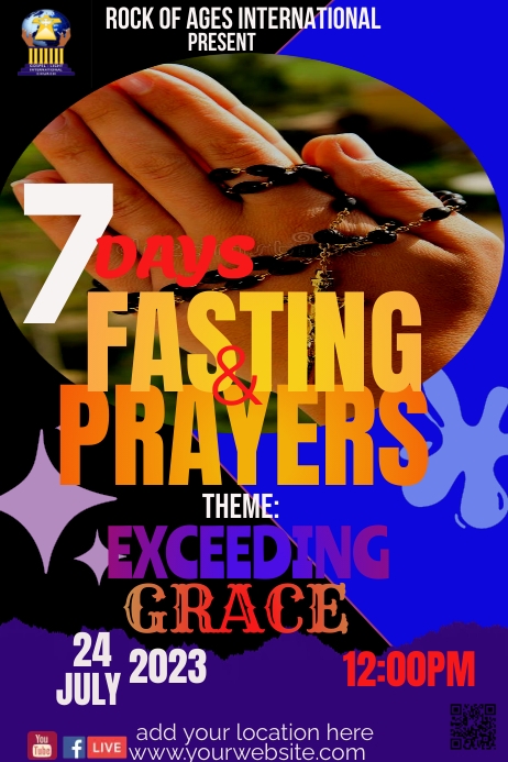 PRAYER AND FASTING Template PosterMyWall