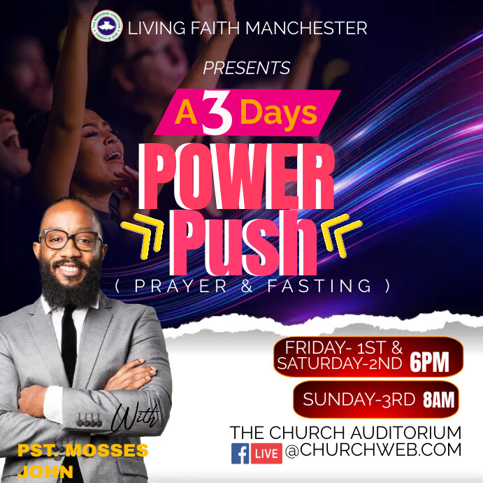 Prayer and fasting Instagram Post template