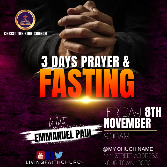Fasting Design This Design Template is not available | PosterMyWall