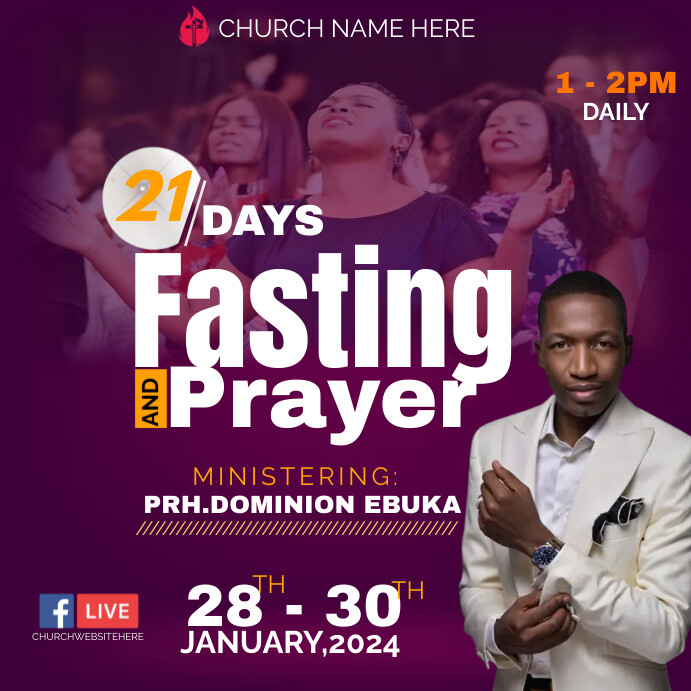 Prayer And Fasting Template PosterMyWall