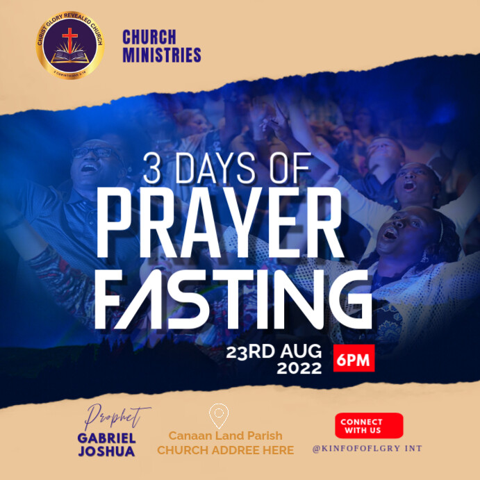 Fasting Design Prayer and fasting Template | PosterMyWall