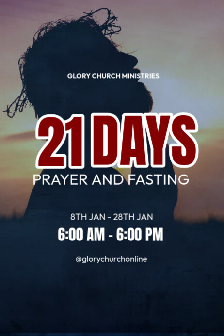 prayer and fasting Template | PosterMyWall