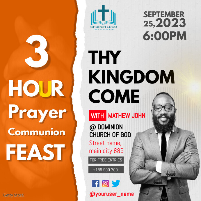 Copy of prayer and fasting | PosterMyWall