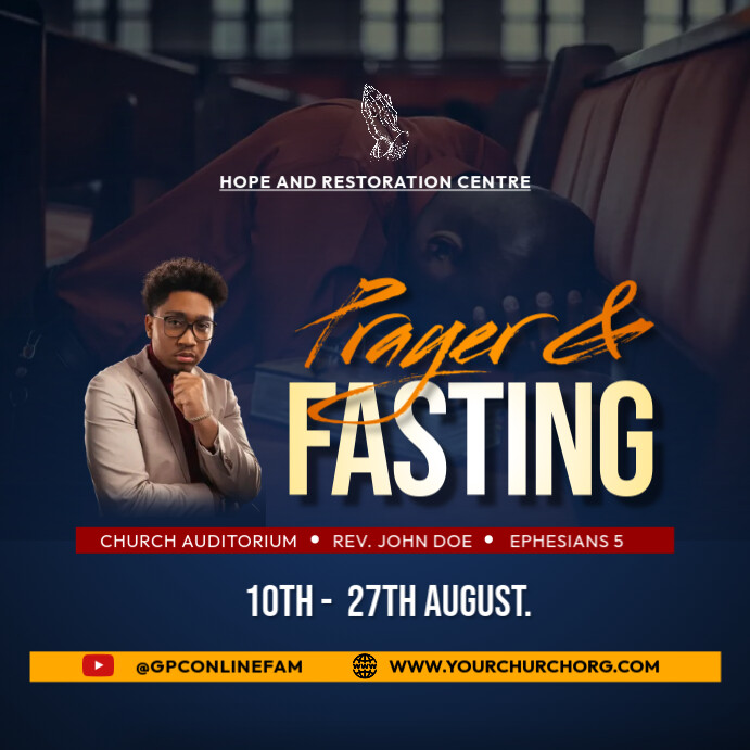 Prayer And Fasting Template PosterMyWall