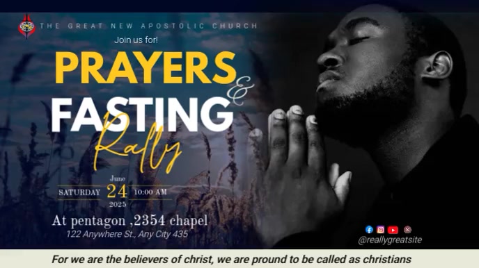 Prayer And Fasting Template PosterMyWall
