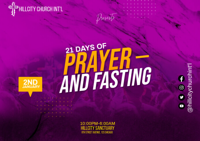 Prayer And Fasting Template PosterMyWall