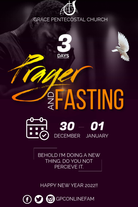 Prayer And Fasting Template PosterMyWall