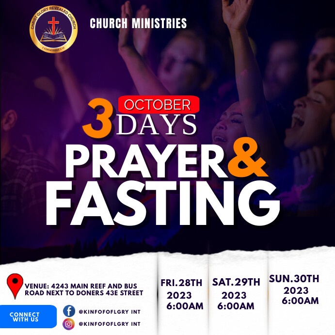 Fasting Design Prayer and fasting Template | PosterMyWall