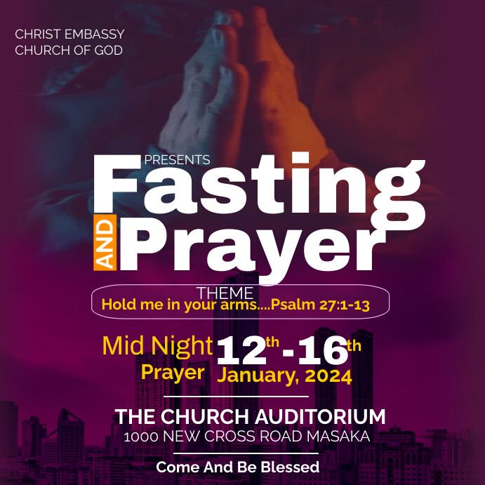 Copy of PRAYER AND FASTING | PosterMyWall