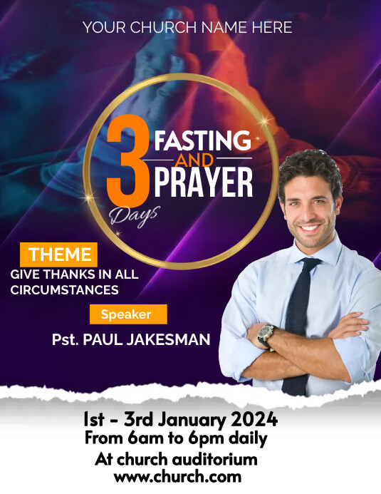 Fasting Design Prayer and fasting Template | PosterMyWall