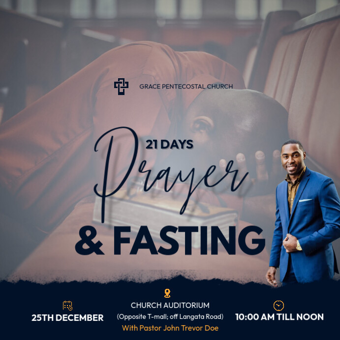 prayer and fasting Template | PosterMyWall