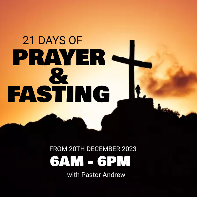Prayer And Fasting Template PosterMyWall