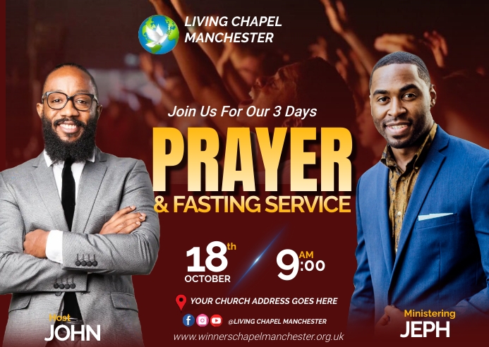 Copy of Prayer and fasting | PosterMyWall