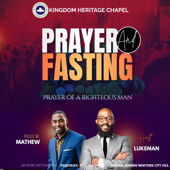 Prayer and fasting Template | PosterMyWall