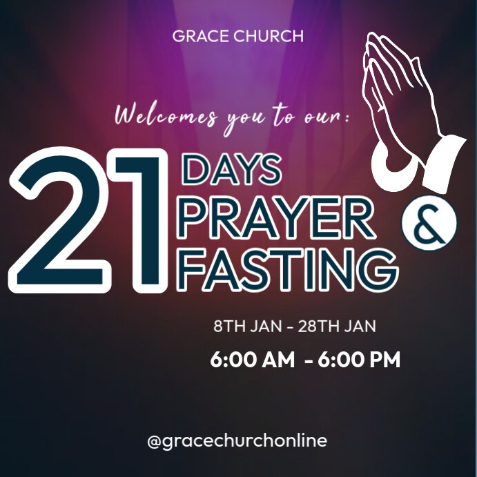 Prayer and fasting Template | PosterMyWall