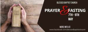สีดำ Prayer and Fasting Event Facebook-Cover Template