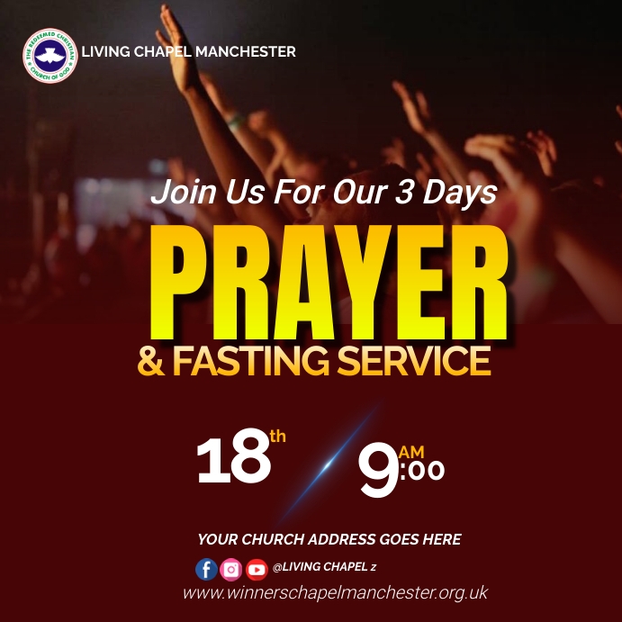 Fasting Design Prayer and fasting Template | PosterMyWall
