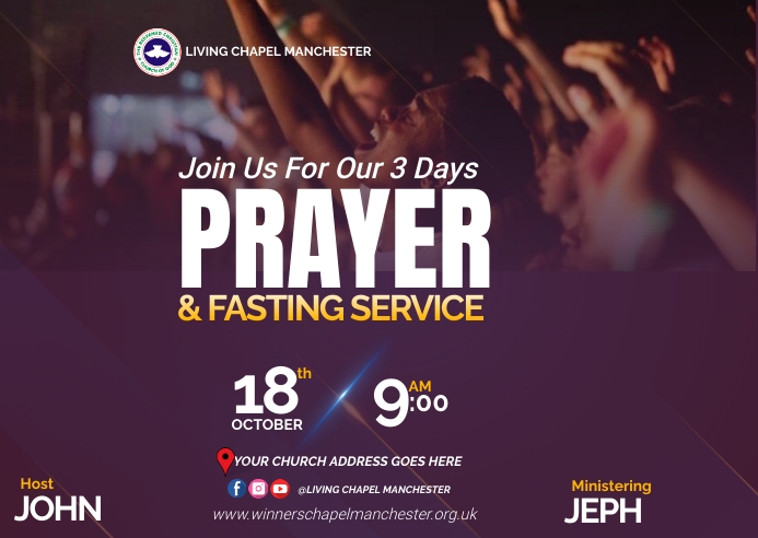 Prayer And Fasting Template PosterMyWall