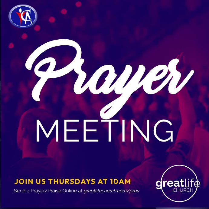 Prayer and Fasting Event Church Flyer (61) Instagram Post template
