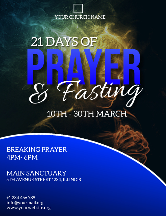 Prayer Flyer Template Free Portal Tutorials