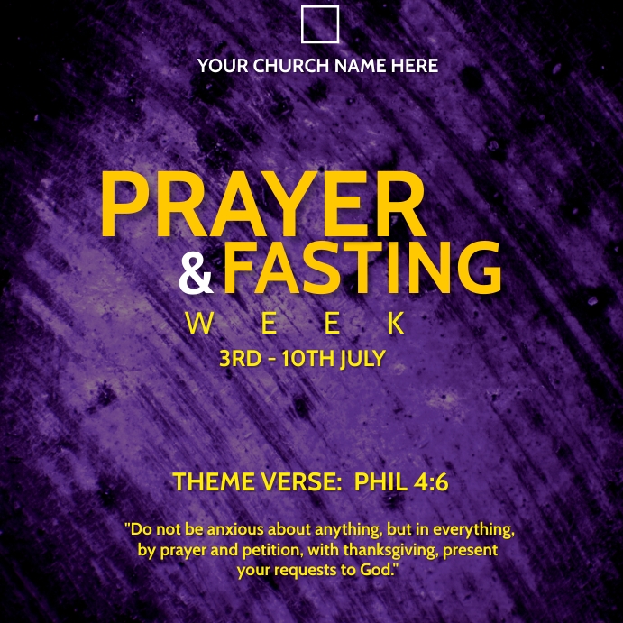 prayer and fasting poster Template | PosterMyWall