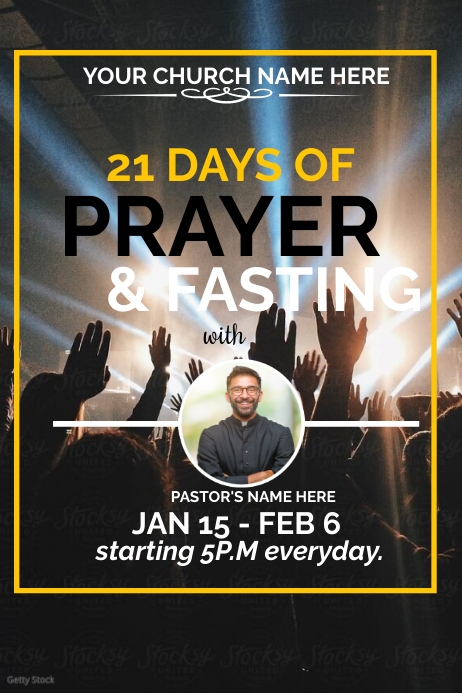 Prayer And Fasting Poster Template PosterMyWall