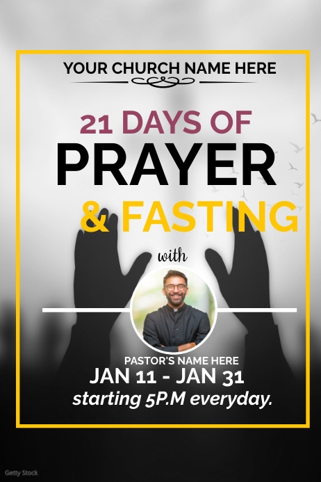Prayer and Fasting Poster template | PosterMyWall Prayer and Fasting Poster template | PosterMyWall