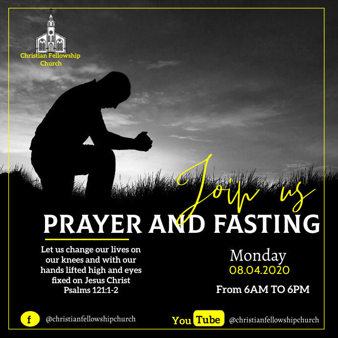 Prayer And Fasting Poster Template PosterMyWall