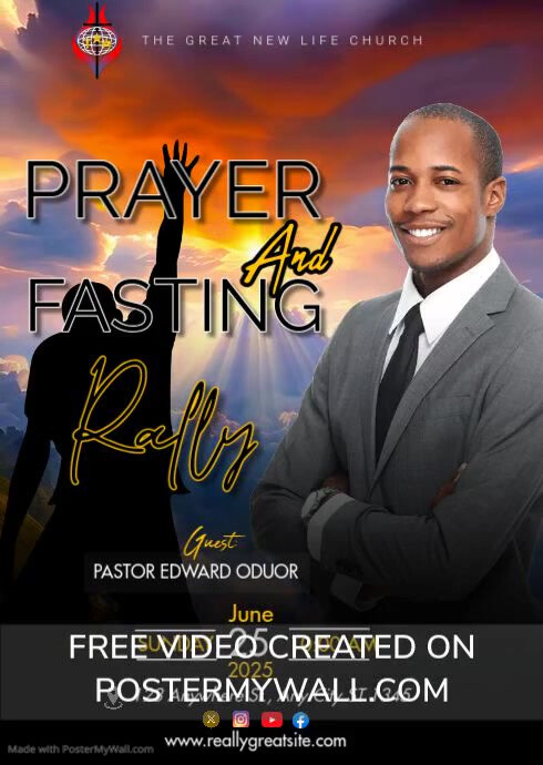 prayer and fasting rally template design | PosterMyWall