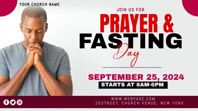Prayer and fasting Template Digital Display (16:9)