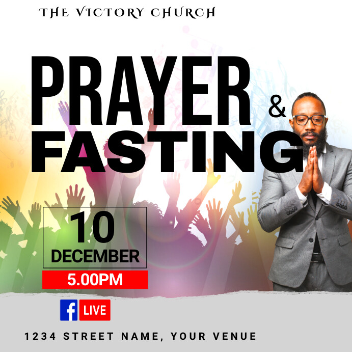 Copy of prayer and fasting Template | PosterMyWall