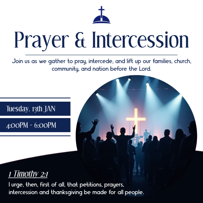 Prayer and Intercession Church Service Gathering Community Worship ...