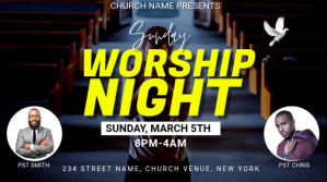 Black Church Worship Night Isethulo Template