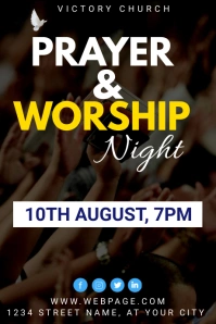 Prayer and worship night Template Tumblr Graphic