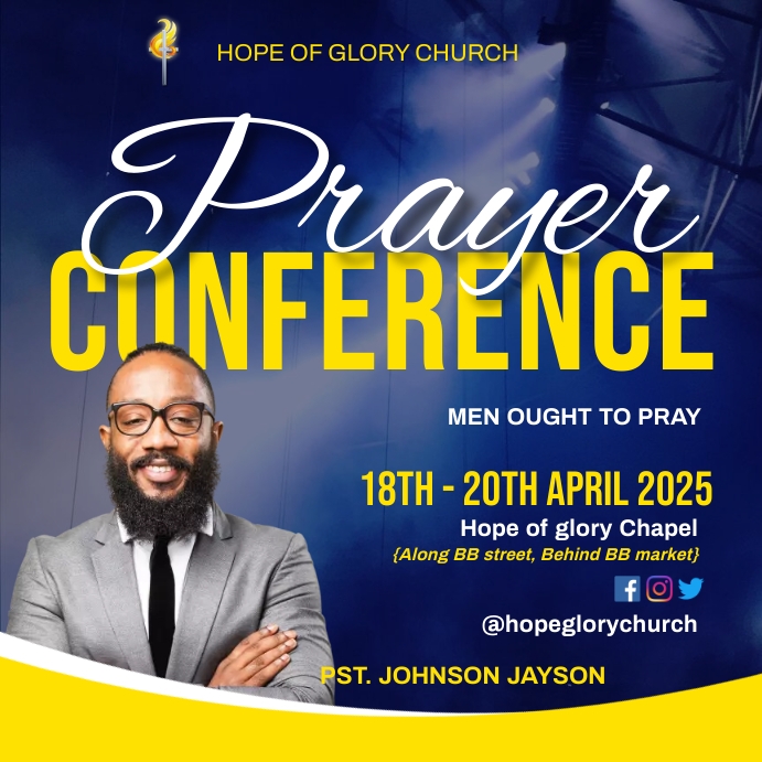 Prayer Conference Template | PosterMyWall