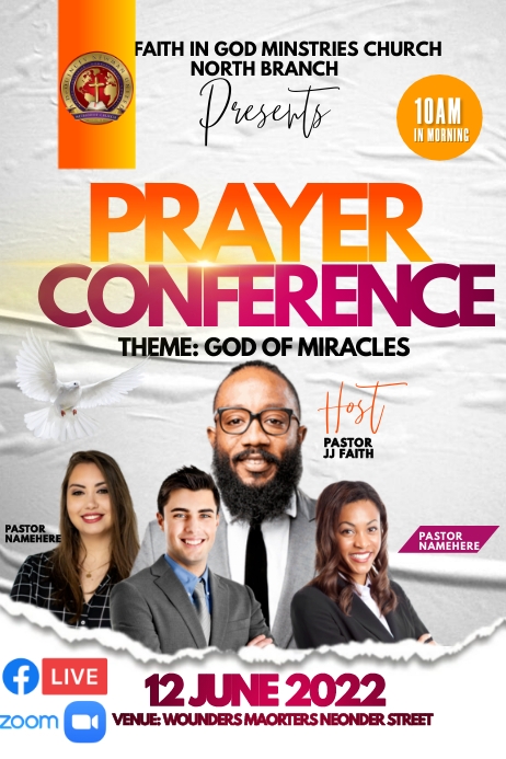 prayer conference Template | PosterMyWall