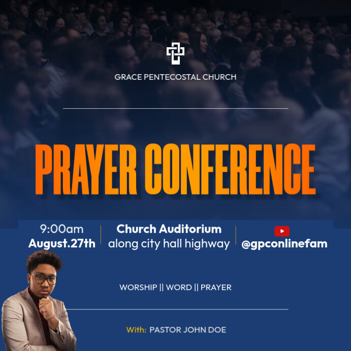 prayer conference Template | PosterMyWall