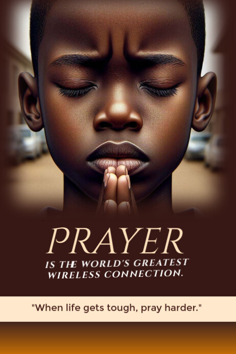 Prayer Cartaz template