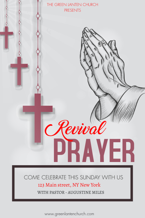 Prayer Template | PosterMyWall