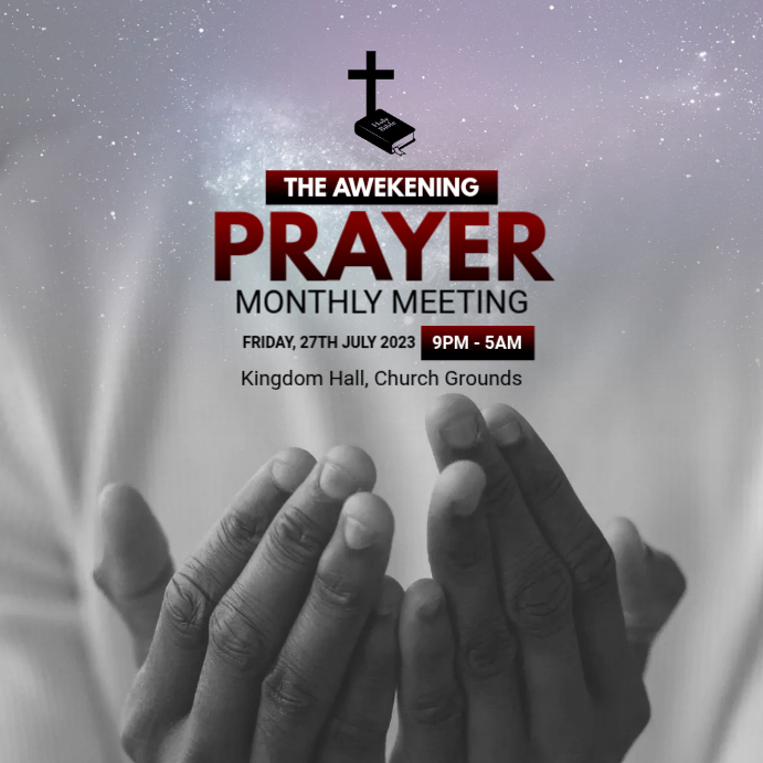 prayer Template | PosterMyWall