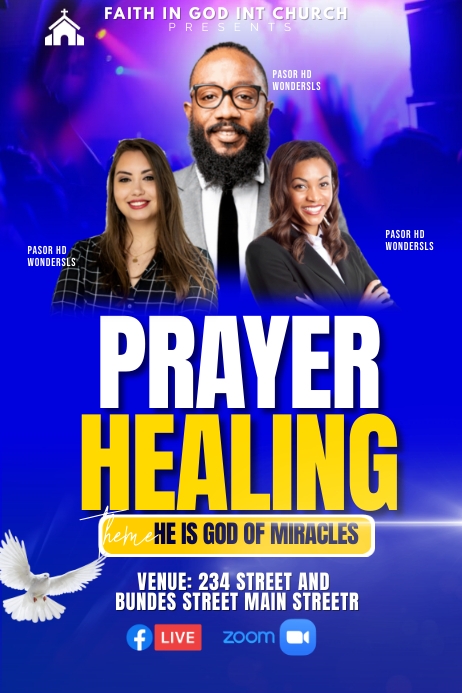 Prayer Template | PosterMyWall