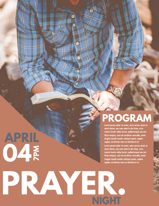Prayer Template PosterMyWall