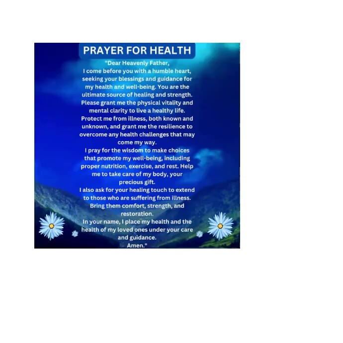 PRAYER FOR HEALTH Instagram Post template