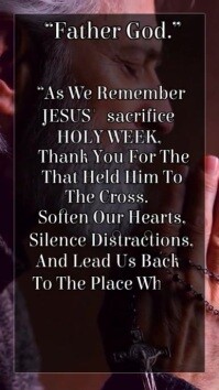 Weekly Declaration Holy Week Instagram Reel Template | PosterMyWall