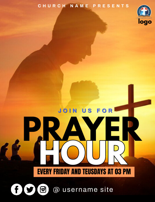 prayer hour, prayer Template | PosterMyWall