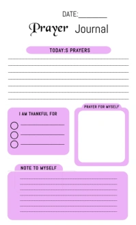 prayer journal US Legal template